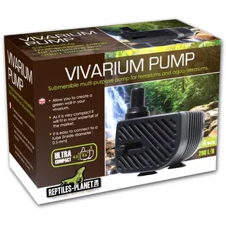 Reptiles-Planet Vivarium Pumpe für Wasserfallterrarium, 280L/H, 4W, 4.2cm x 3cm x 4.6cm Größe