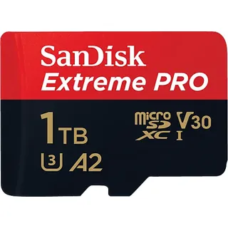 SanDisk Extreme Pro microSDXC UHS-I U3 V30 A2 1 TB + SD-Adapter