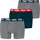Puma Everyday Boxershorts 3 Einheiten Grey Navy Red Combo M