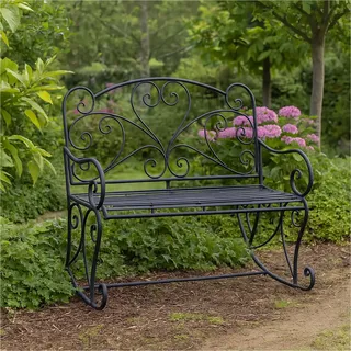 Hti-Living Curly 109 x 97 x 93 cm Schwarz