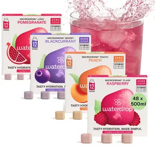 waterdrop® Microdrink Bestseller Set Getränkewürfel 4x12 Pc