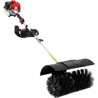 endingfuny Benzin Motorbesen Kehrmaschine Schneeschieber Schneefräse 52CC Besen Schneefräse