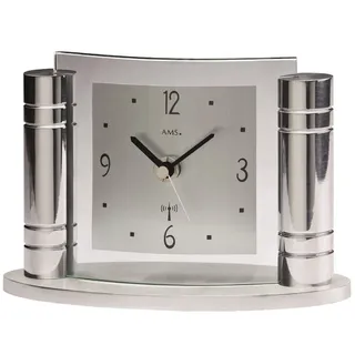 AMS F5130 Funk Tischuhr, Holz, Mehrfarbig, 24 x 30 x 12 cm