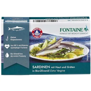 Sardinen mit Haut & Gräten - Olivenöl 120g