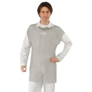 STAHLNETZ Umhängeschürze grau