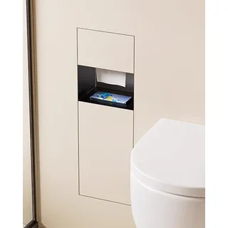 Toilettenpapierhalter Unterputz Versteckte Duschnische Für Fliesen, Wand-Mülleimer Für Badezimmer, Wasserdichter Integrierter Toilettenpapierhalter Mit Telefonablage