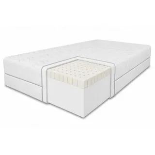 marpur Latexmatratze, Weiß, Textil, H3, 80x200 cm, Oeko-Tex® Standard 100, Schlafzimmer, Matratzen Shop, Matratzen