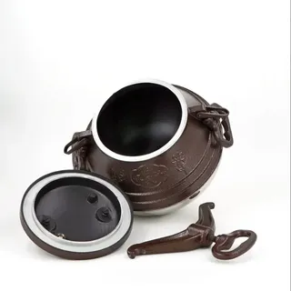 Rashko Afghanischer Kessel Kazan 8L (7,5L) zweifarbig mit Antihaftbeschichtung