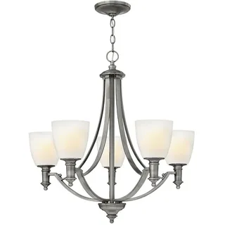 Elsteadlighting Truman Kronleuchter mit 5 Lichtern, Antik-Nickel - HK-TRUMAN5