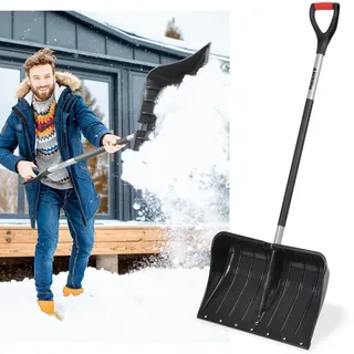 HECHT 5400 GT Schneeschaufel Schneeschieber | 54 cm Räumbreite | 1,4 m Länge | Gummigriff