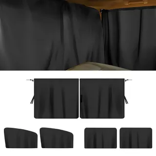 HIAHXC 5 Stück Auto Fenster Sonnenschutz Abnehmbarer Auto Fenster Verdunkelung Aktualisierte Sichtschutz Auto für Reise Universeller Auto Vorhang (5 Stück)