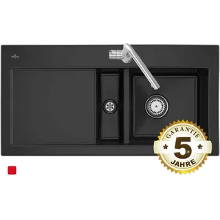 1000 - 510 × 220 mm, für Becken rechts, in Pure Black