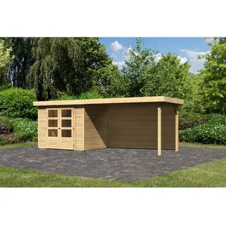 Karibu Gartenhaus Askola 3 mit 280 cm Schleppdach und Rückwand