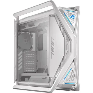 ASUS ROG Hyperion GR701 White E-ATX RGB Gaming Gehäuse weiß (420 mm Dual-Radiator-Unterstützung, 4x 140 mm-Lüfter, GPU-Halterung aus Metall, Aura Sync ARGB-Lüfter-Hub, 60W-Schnellladung, 2x USB-Typ-C)