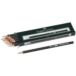 Faber-Castell 1111 Bleistifte 2B schwarz, 12 St.