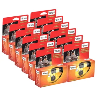 TopShot 400 Einwegkamera mit eingebautem Blitz (Paket mit 12 Kamera, 27 Bilder)