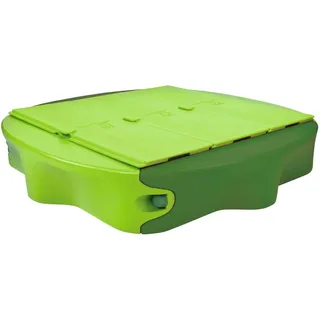 Big Sandkasten Sandy mit Abdeckung grün