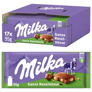 MILKA Alpenmilch Schokoladentafel 17 Packungen 95 g
