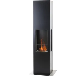 muenkel design prism 460 L [Bioethanolkamin dreiseitige Sicht]: Schwarz