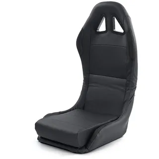 Sportsitz Schalensitz klappbar Kunstleder Schwarz Tenzo-R