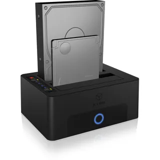 Icy Box ICYBOX 2-fach Dockingstation/Klonstation für 2,5" oder 3,5" SATA Laufwerke