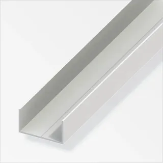 Alfer - Rechteck-U-Profil 11,5 x 19,5 x 1000 mm weiß Kunststoff Profile u Schiene