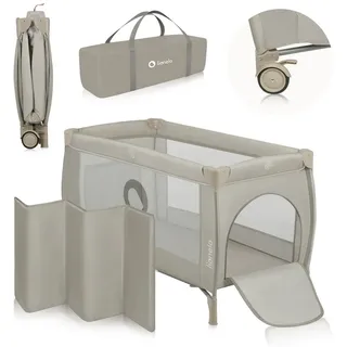 lionelo STEFI PLUS Reisebett, Beige Cappuccino
