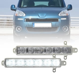 Nslumo LED DRL Tagfahrlicht für Citroën Berlingo für Peugeot Partner für Opel Zafira Life I Vivaro mk3 Xenon weiß LED Nebelscheinwerfer DLR City Lampe 2St