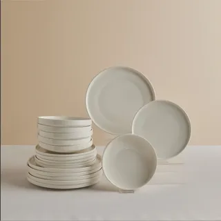 KARACA Stream Bone Felix XL Tafelservice 18-tlg. weiß