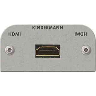 Kindermann 7441000542 HDMI Ethernet Blende mit Kabel Buchse auf Buchse, 54 alu ...