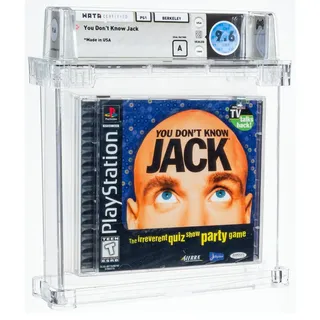 You Don ́t Know Jack Sony Playstation PS1 US Version SEALED WATA 9.6 A POP 1 !