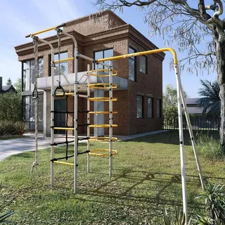JEFlex Klettergerüst GardenMaxx G1 grau/gelb
