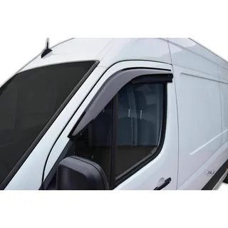SCOUTT Windabweiser passend für Mercedes Sprinter 2006-2018 2tlg, Regenabweiser Vorne Passform Getönt Dunkel Selbstklebend 2-teilig