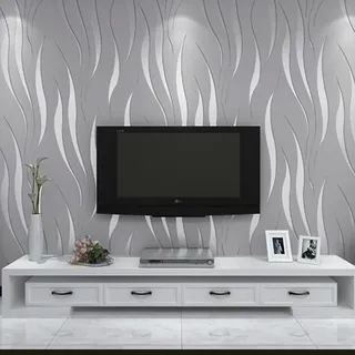 Trafagala Tapeten Vliestapete Grau Wohnzimmer Tapete Muster Wanddekoration tapete vlies flur schlafzimmer tapeten ideen Moderne Wallpaper 9,5 M X 0,53 M