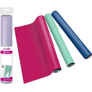 plottiX Vinylfolie permanent grün 31,5 cm x 1,0 m, 1 Rolle