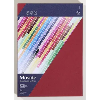 Artoz Mosaic DIN B6 120 g/m2 Weinrot 20 St.