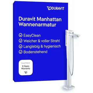 Duravit Manhattan Einhebel-Wannenmischer bodenstehend, Chrom