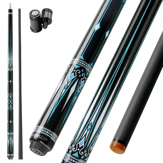 KONLLEN Karbonfaser-Pool-Queue, 147,3 cm, professionelle Poolsticks für Erwachsene, Vollcarbon-Technologie, niedrige Ablenkung, Billardqueues mit 12,5 mm Spitze (einfach zu kontrollieren, Pro Taper,