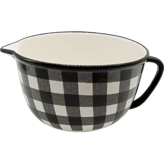 neuetischkultur Rührschüssel Keramik gemustert Schwarz