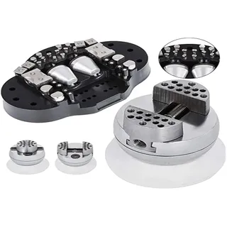 Vevor Block Ball Vise mit 30 PCs, Engraving Block Einstellgerät Durchmesser 78 mm, Block Ball Vise Engraving Diamanten Voller Satz, Ball Befestigung und Gummibasis (GRS)