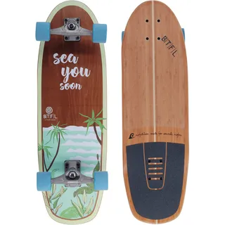 BTFL Surfskate Board Cody Ideales Surftraining für Balance, Carving & Pumping. Komplett Surf-Skateboard mit G-Truck Surfskate Achse und Rollen für Anfänger und Fortgeschrittene