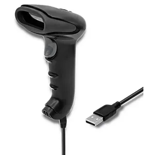 Qoltec Laser Scanner, 1D | USB | Black