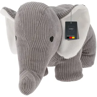 LILENO HOME Türstopper Tier als Elephant hellgrau - hochwertiger Kinderzimmer Türstopper als Boden Tür Stopper Sack - Tiere Stoff Türstopper Boden als Türstopper Sack mit Sandfüllung