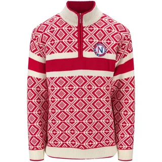 Dale of Norway Cortina Sweater Pullover Raspberry/Off White L