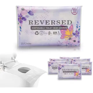 REVERSED® 60 Stück Einweg Toilettensitzbezug, WC toilettenschutz, toilettensitzabdeckung Sitzauflage papierauflage für Unterwegs öffentlichen Toiletten, toilettenauflage polster auflage