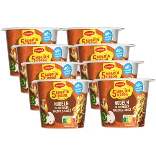 MAGGI Fertiggericht Nudeln in Waldpilz-Sauce 8 x 56 g