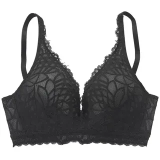 LASCANA Bralette-BH Damen schwarz Gr.80E