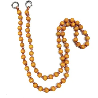 Hrlace Perlen Handykette 120cm Bunte Holzperlen Handy Lanyard Abnehmbare Telefon Kette Umhängeband Universal Anti Verlorene Handy Hängen Chian Taschenkette für Damen und Mädchen Orange