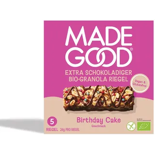 made good MadeGood Müsliriegel Birthday Cake bio (5St)