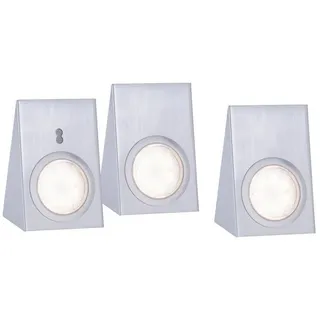 just light. LED Unterbauleuchte, stahl, 3-flammig, keilförmig, modern